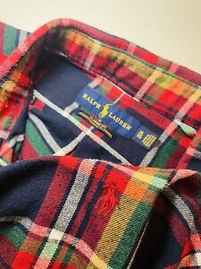 Polo Ralph Lauren Performance Flannel Shirt Mens Sz XL Classic Fit Tartan Plaid