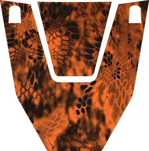 2019-CURRENT HONDA TALON 1000 GLOSS ORANGE KRYPTEK CAMO HOOD GRAPHIC - Bild 1 von 1