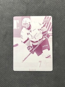 2017-18 UPPER DECK CHL ADAM CHEEZO PRE-ROOKIE MAGENTA PRINTING PLATE #ed 1/1