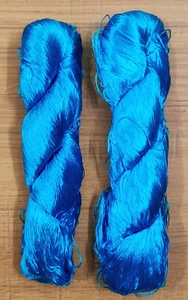 2 Thread Yarn Lace Skeins Knitting Work Reel Silk Fabric 230gm Woven Sari - Picture 1 of 2