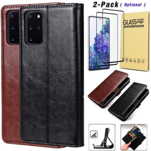 Funda tipo billetera híbrida de cuero para Samsung Galaxy S20 FE 5G + Protector de pantalla - Imagen 1 de 31