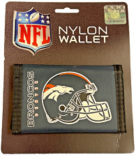 Denver Broncos Football Team NFL NEW Nylon Trifold Wallet Blue Men’s Orange