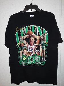 **RARE**LARRY BIRD LEGEND SALEM SPORTSWEAR U.S.A. SINGLE STITCH T-Shirt Size L - Picture 1 of 6