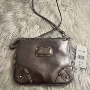 Nine West Umhängetasche Geldbörse silber - Bild 1 von 8