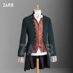 Nuevo abrigo levita de lana verde estilo siglo XVIII para hombre, disfraz del período de la regencia - Imagen 1 de 4
