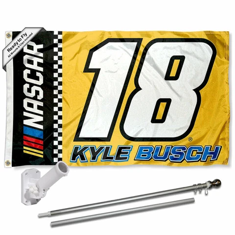 Kyle Busch Flag Pole and Bracket Mount Kit Cover