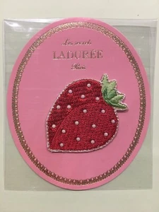 RARE ITEM! Les Secrets LADUREE Paris [Strawberry] Official Embroidery Wappen - Picture 1 of 3