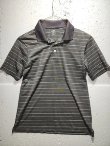 Champion C9 Camicia Uomo Grigio Medio Bianco Righe Golf Polo Casual Activewear - Foto 1 di 15