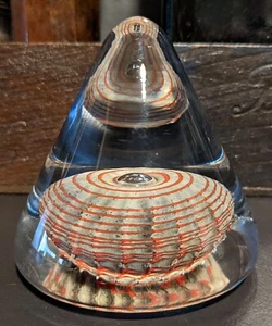 Kosta Boda Crystal Glass Pyramid Paperweight Signed Artist Bertil Vallien 98977 - Picture 1 of 10