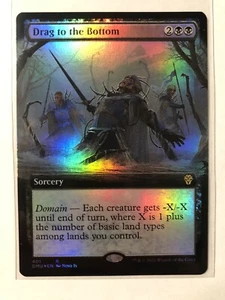 Drag To The Bottom Extended Art Foil Dominaria United DMU MTG Magic Gathering - Picture 1 of 1