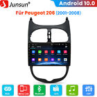 CarPlay Android 12 Autoradio Per PEUGEOT 206 2001-2008 GPS Navigatore DAB+ WiFi