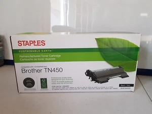 Staples Remanufactured Black Toner Cartridge Brother TN-450 - Picture 1 of 3