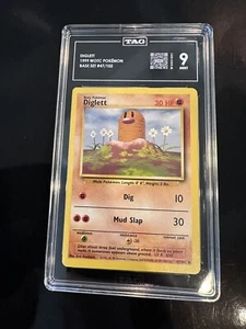 Diglett Pokémon (1999) Base Set 47/102 - TAG 9 Mint Vintage WOTC - Picture 1 of 2
