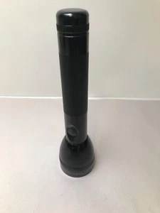 Vintage Mag-Lite 2C Cell schwarz verstellbarer Strahl 9" Taschenlampe Made in USA - Bild 1 von 3