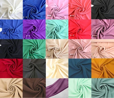 KOSHIBO Stoff blickdicht fließend knitterarm leicht Bluse  25 FARBEN EUR 9,98/m - Bild 1 von 2