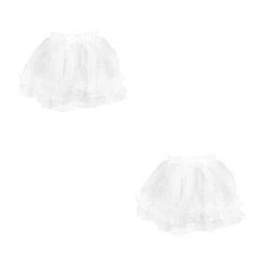 2 Pezzi Neon Bambina Colorato Tutù per Bambini Gonna Elastico Vita Sottoveste - Foto 1 di 12