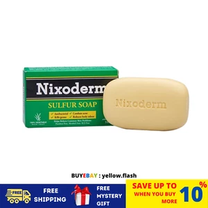 NIXODERM Sulfur Soap For Relief Of Common Skin Problems Vegetable Base (100g) - Picture 1 of 6