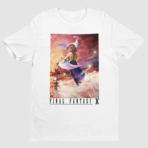 Final Fantasy X Yuna Sending Key Art Premium Unisex T-Shirt | Geschenke JRPG Gamer - Bild 1 von 7