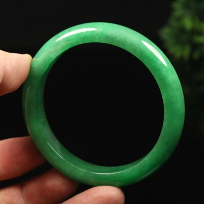 Brazalete Brazalete 58mm Verde Esmeralda Jadeíta Jadeíta Birmania A-13633 Foto 1 de 4