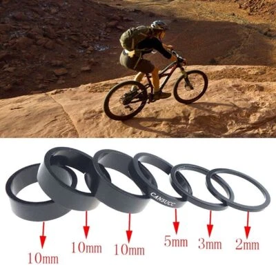 6 PIEZAS 1-1/8 \ "Espaciador de aluminio 2/3/5/10 mm Bicicleta Bicicleta Taxet Espaciador Horquilla Foto 1 de 4