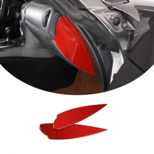 Carbon Fiber Red Door Bumper Decorative Pad For Mazda MX-5 2009-2014 2PCS - Picture 1 of 10