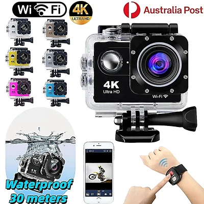 2"Sport Action Camera APP Cam Video Recorder Camcorder Remote Waterproof Wifi 4K - Image 1 of 4