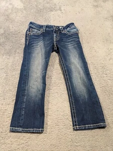 Miss Me Jeans Womens 27 (28x22) Capris Cropped Denim JS4009C9 - Picture 1 of 9