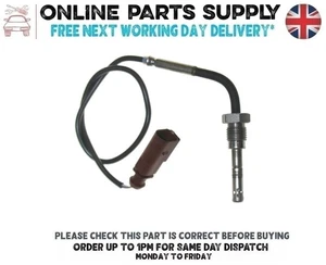 Exhaust Gas Temp Sensor for AUDI A8 D4 3.0 2012 to 2018 Fits Before Turbo - Picture 1 of 18