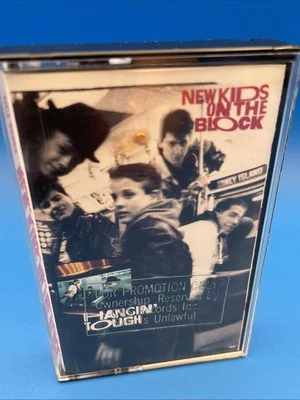 RARE New Kids On The Block Hangin Tough PROMO Cassette Tape 1988 Hanging + Bonus - Image 1 of 4