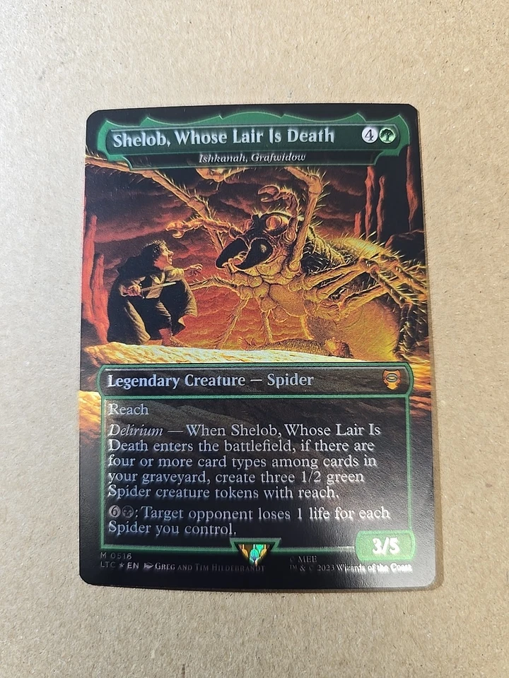 MTG: LOTR: Shelob, Whose Lair is Death - Ishkanah, Grafwidow Foil 0516 Mythic - Image 1 of 4