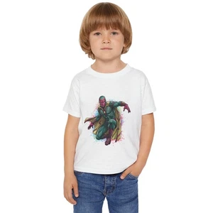Vision Superhero Toddler T-Shirt, Kids Gift, Birthday Outfit, Marvel - Picture 1 of 29