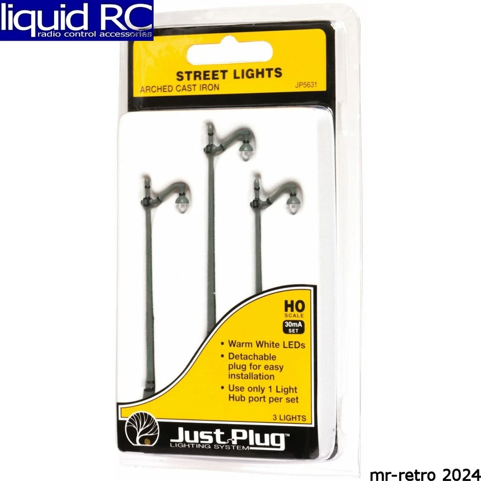 Luzes de rua Woodland Scenics JP5631 Woojp5631 Ho: ferro fundido arqueado - Imagem 1 de 1