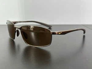 Nike Avid EV0589 203 Shiny Brown Wrap Sunglasses Frames Only 59-16 135 (CE-17) - Picture 1 of 11