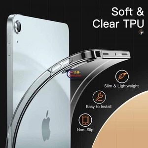 Shockproof Clear Case For iPad 11th 10th 9th 7th 6th 5th 4th 3rd 2nd Generation - Picture 1 of 4