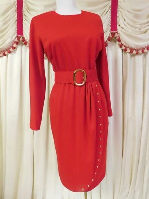 Vestido vintage años 80 CALIFORNIA GIRL talla 2 con cinturón) Foto 1 de 4