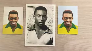PELE' EDSON ARANTES DO NASCIMIENTO 3 VECCHIE CARD ANASTATICHE - Bild 1 von 5