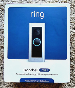 RING Pro 2 Video Doorbell  Wired - Satin Nickel *NEW*  