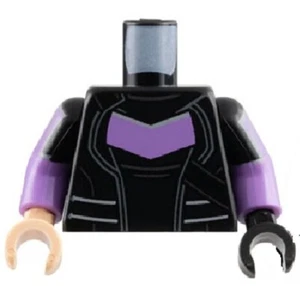 LEGO New Black Minifig Torso Armor Lavender Arms Black Glove Hand D326 - Picture 1 of 4
