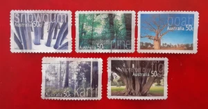 AUSTRALIA 2005 50c Postally Used Trees Mi 2484-8 Scott 2417-21 XF 3286 - Picture 1 of 2