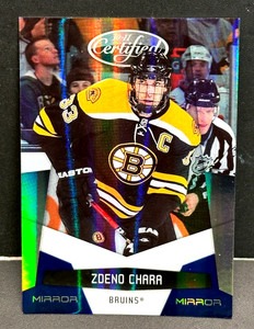 Zdeno Chara 2010-11 Panini Certified Mirror Blue SP #13 Serial #d /100 Bruins