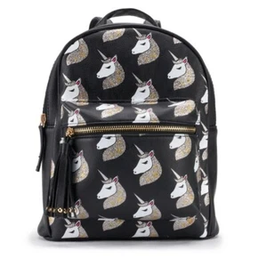 OMG Accessories, Mini Zaino Bambina Nero Glitterato | Unicorno - Foto 1 di 5