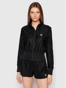 adidas Originals Womens Adicolor Classics Lace Track Top - Black / UK 8 - Picture 1 of 4