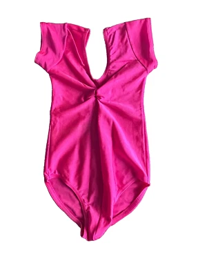 Age 4-5 Size 00  Pink S/S Leotard Lycra USED Starlite Dance - Image 1 of 4