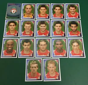 SET 17 FIGURINE STICKERS CALCIATORI PANINI CHAMPIONS LEAGUE 2007-08 LIVERPOOL - Bild 1 von 1