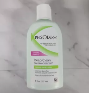 Phisoderm Deep Clean Crema Detergente Formula Lenitiva Lavaggio Viso 6 Oz - Foto 1 di 2