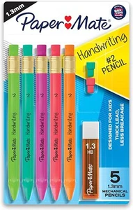 Paper Mate Handwriting Triangular Mechanical 8 Count (Pack of 1), Assorted - Picture 1 of 9
