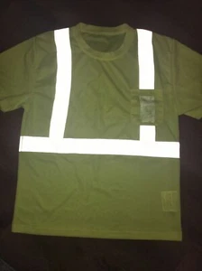 Majestic Hi-Vis T-shirt Reflective Safety Unisex ANSI/ISEA 2 R Neon Yellow NWOT - Picture 1 of 9