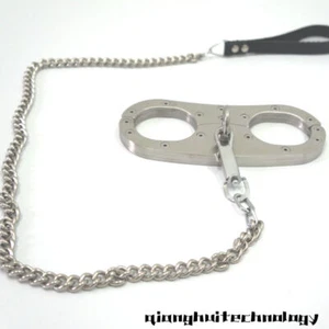 Manette di ritenuta polsino pillola resistente cangue lucchetto acciaio inox - Foto 1 di 15