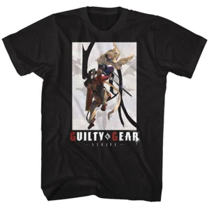 Guilty Gear Strive Arc Video Game Ky Kiske Sol Badguy Anime Poster Men's T Shirt - Picture 1 of 5