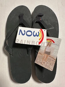 Rainbow Women's 302ALTSN Leather Sandals - Black (L 10) - Foto 1 di 2